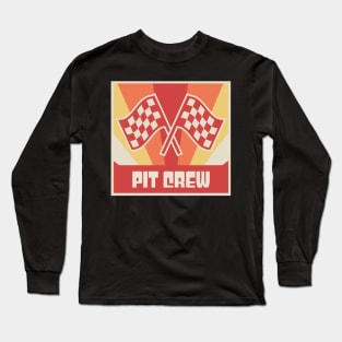 Vintage Pit Crew | Race Car Racing Gift Long Sleeve T-Shirt